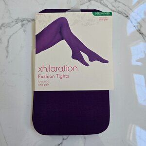 xhilaration  | purple monochrome low-rise fashion tights | WMS SM/MED